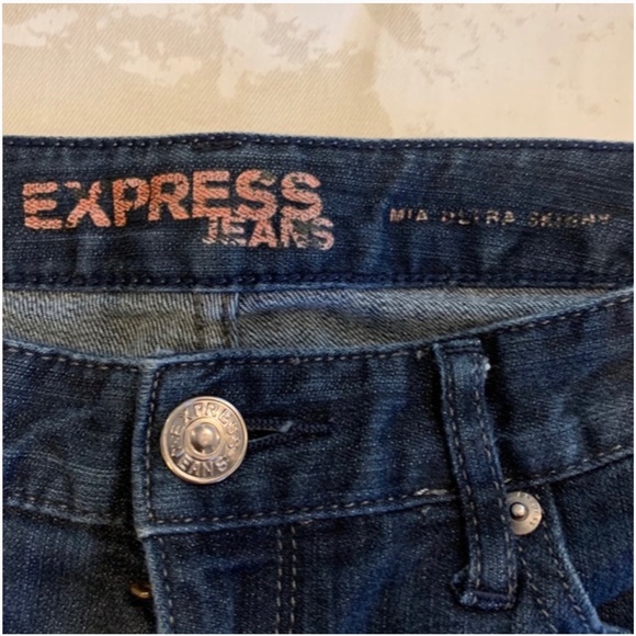 Express Brand Jeans- Mia Ultra Skinny Indigo - Picture 3 of 3